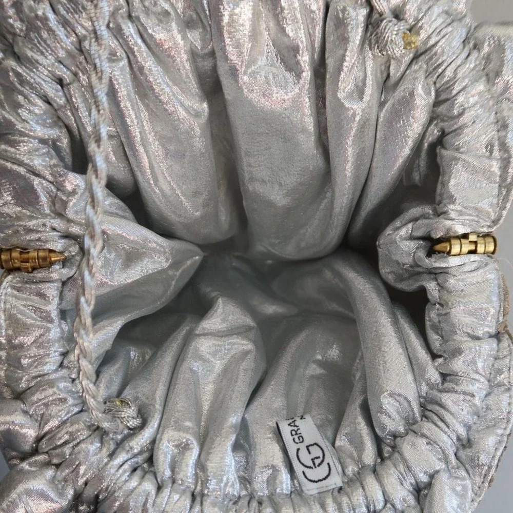 Gold/Silver vintage Grace Chuang metallic mini‎ bag Purse